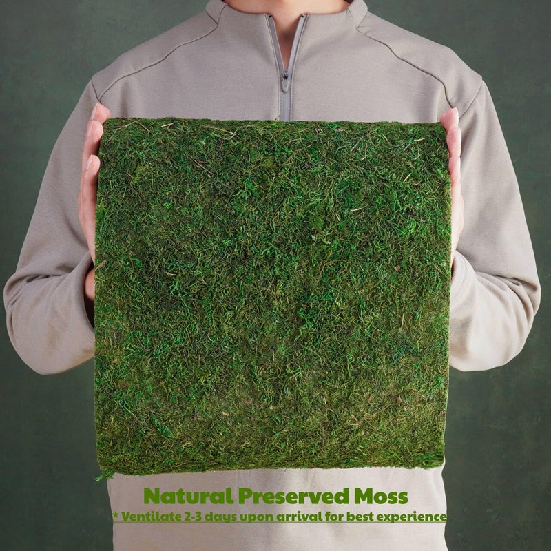 Byher 71" x 12" Dried Moss Table Runner for Party Garden Decoration, Dark Green 30x180CM - Image 2